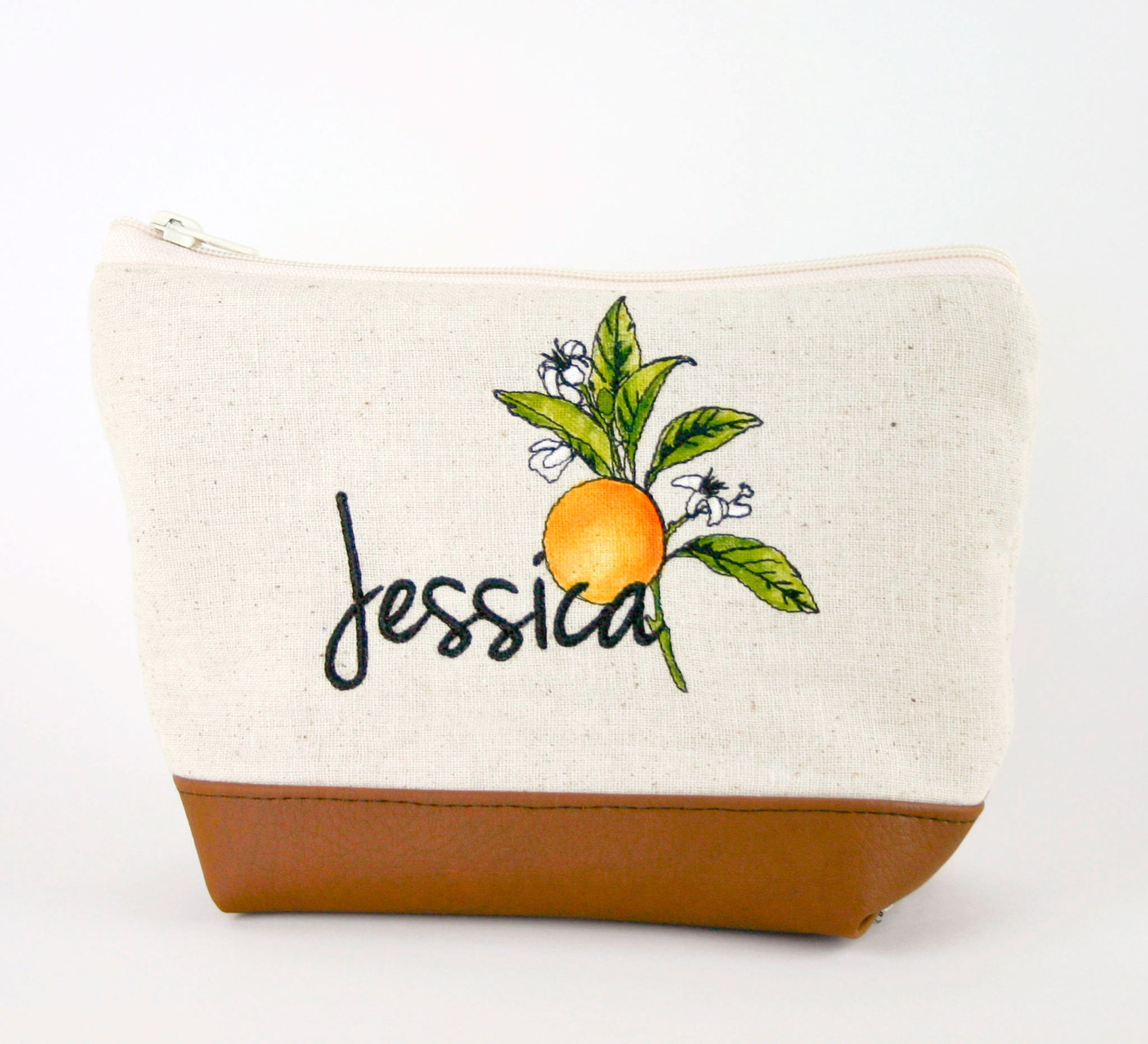 Personalized Clutch - Graduation, Bridesmaid, Wedding, Rustic, Monogram, Personalized Embroidery, Faux Leather Clutch