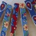Fabric covered clothes pins - French Country