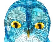 owl (original illustration on paper)