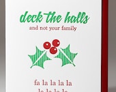 Letterpress Snarky Holiday Card