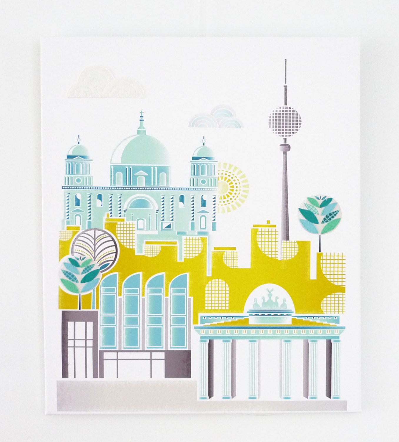 Berlin - Large Textiles Canvas Print