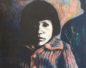 Young Girl Art 10x8 Hand Colored Original Lithographs by Award Winning Artist Kendall F. Kessler