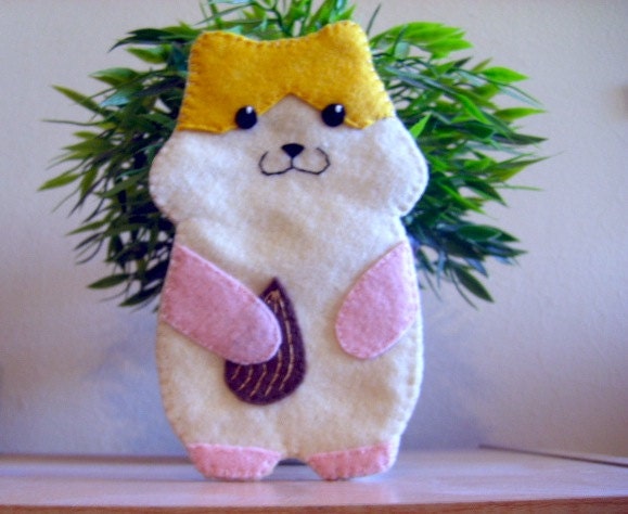 Hamster iphone ipod cell phone felt case