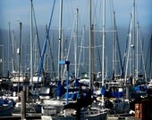 Blue Boats 8X8 fine art photography print