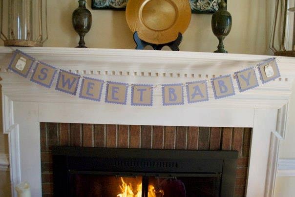 Mason Jar Banner, Baby Shower Banner, Bridal Shower Banner, Birthday Banner