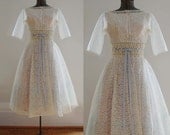 50's Olivia Lace Dress and Jacket / Prom Party