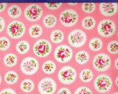 Japanese, ATSUKO MATSUYAMA, 30's Collection, Floral Scallop Doilies in Pink, 1/2 Yard