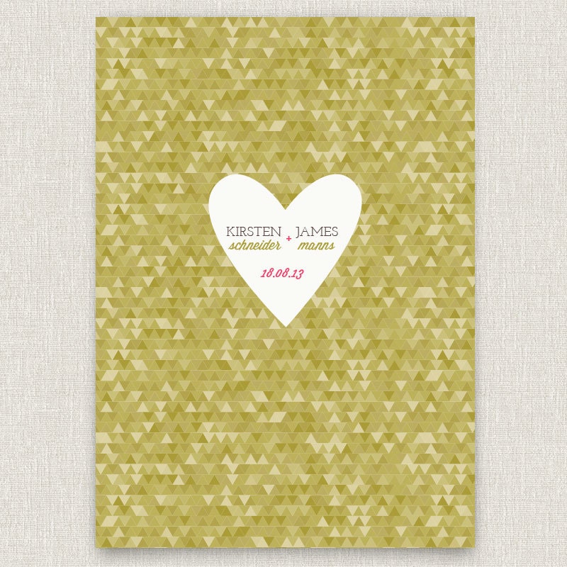Flecked - Modern and stylish wedding invitation on pearl linen paper