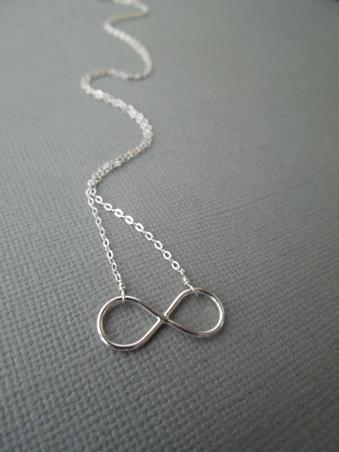 infinity necklace, delicate, simple, modern, figure eight, sterling silver, eternity, love, friendship, promise, dainty, bridemaids gift