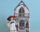 Miss July - Miniature 1/4" and 1" scales doll and dollhouse kit