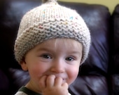 Hat Knitting Pattern for Baby Acorn Stull Cap ... PATTERN ... PDF file... with Elf option