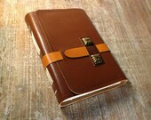 Leather Cover Journal, Notebook, Diary - Brown Leather Notebook - Medieval Journey