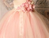 Vintage Rose- One Shoulder Tutu Dress