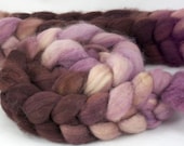 Pressed Flowers/ Handpainted SW BFL Combed Top/ 4 oz.