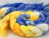Touch Of Midas/ Handpainted SW Merino-Bamboo-Nylon Combed Top/ 4 oz.