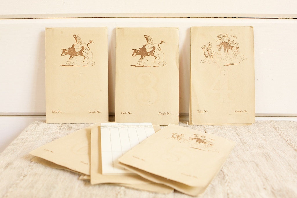 Vintage Score Cards-Rodeo Theme