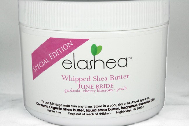 Whipped SHEA BUTTER Cherry Blossom Gardenia Peach 8 ounce