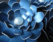 Weddings Ready to Ship Paper Flowers Pearlized blue