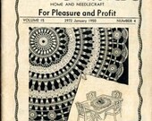 Workbasket Magazine 2 issues Vol 15 No 4 2972 Jan 1950 and Vol 19 No 10 July 1954