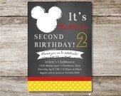 Mickey or Minnie Birthday Party Invitation - Set of 15