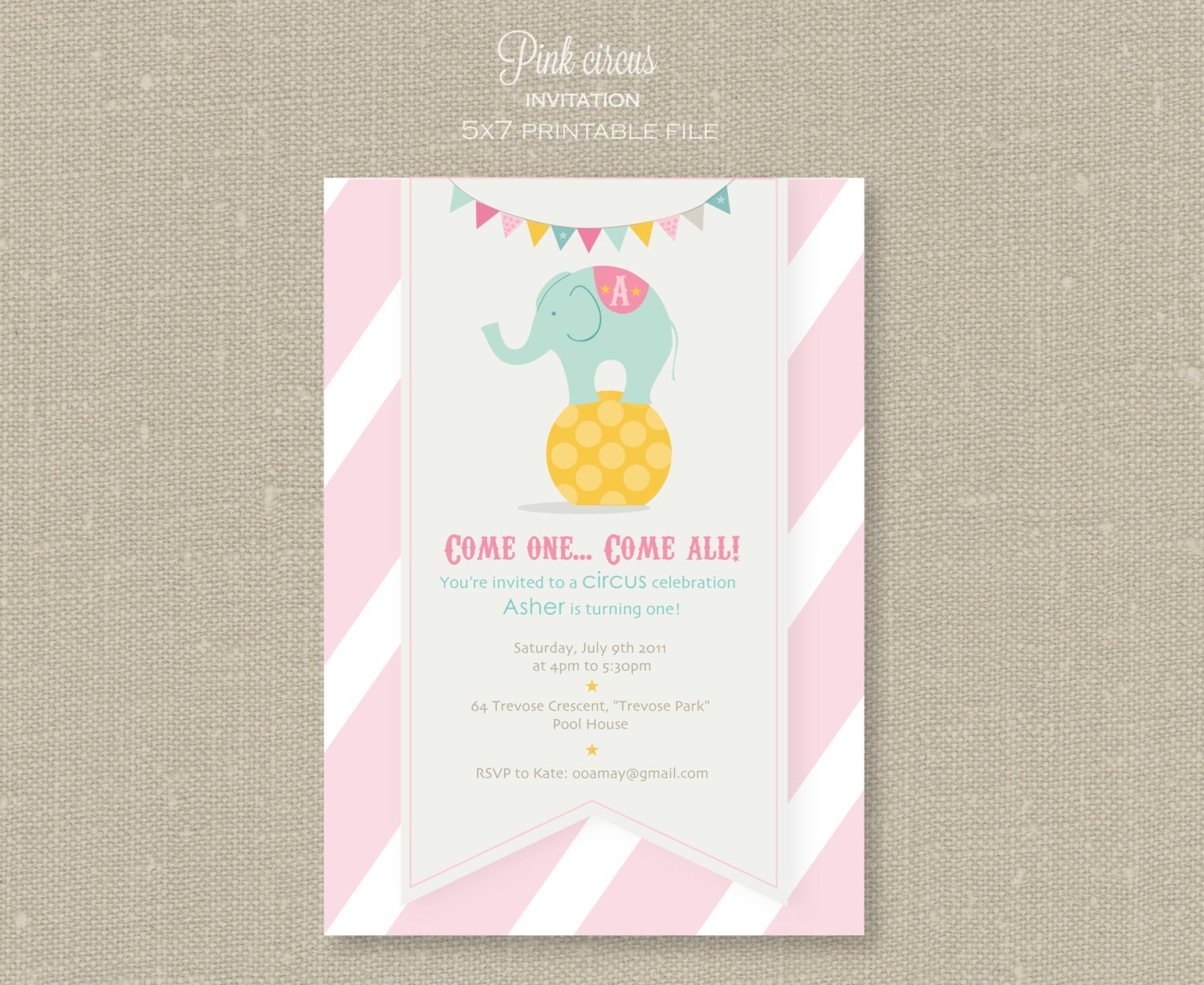 Circus Invitation