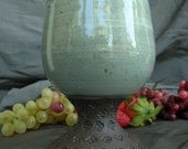 Ceramic Brandy Snifter, Parfait Cup, Wine Goblet in Sky Blue and Black Mountain