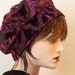 Burgundy Velvet Brocade Hat