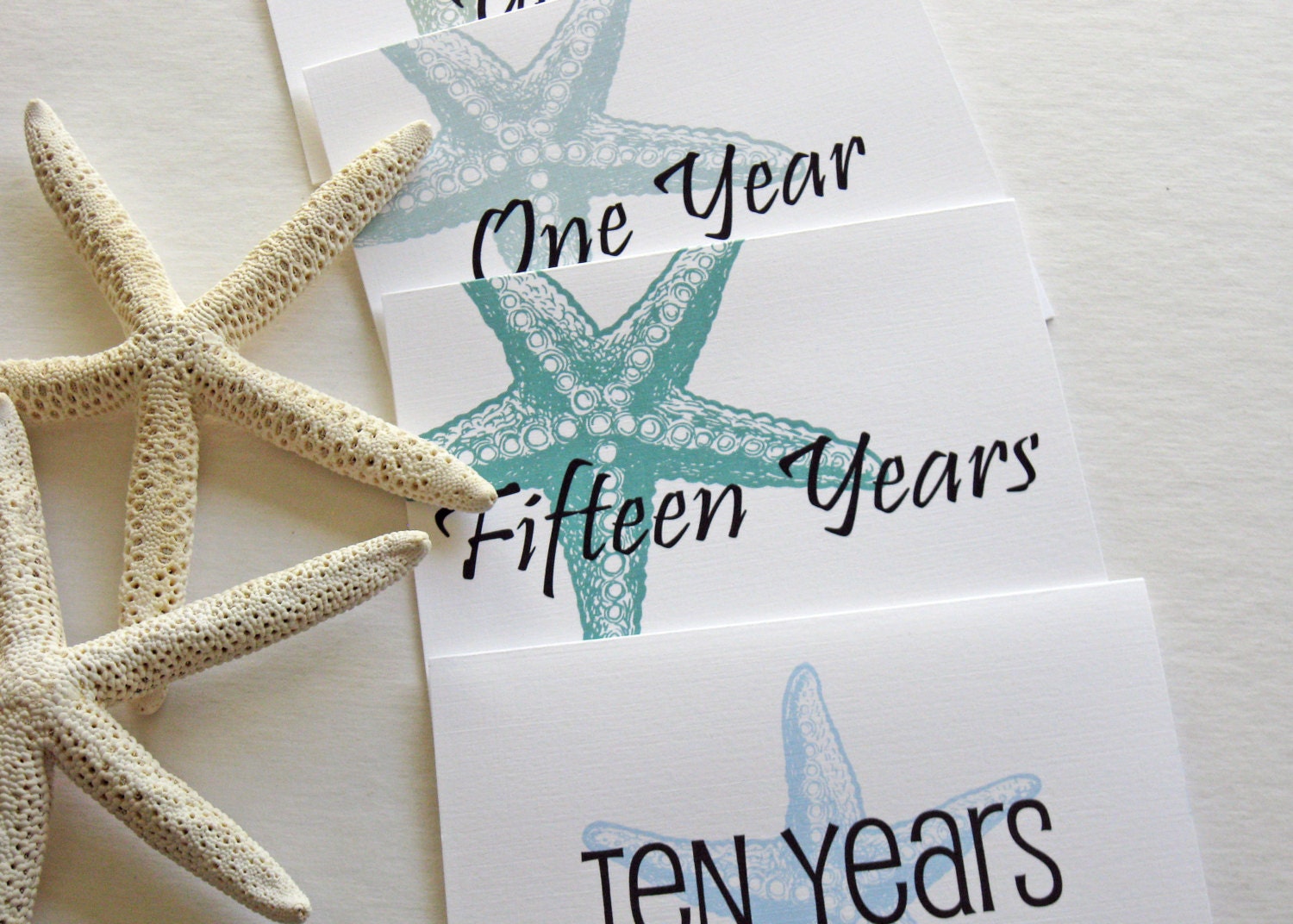 Wedding Guest Book Alternative--Starfish Beach Themed Wedding Reception Anniversary Cards----Time Capsule --Wedding Wishes--Table Cards