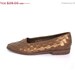 SALE 40% OFF Vintage 80s Woven Leather COPPERTONE Ballet Flats 8 8.5