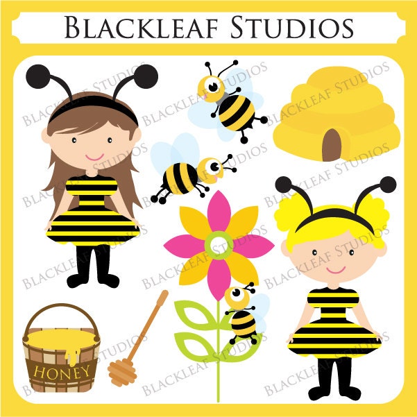 Bumble Bee Baby Clip Art - Personal and Commercial Use Downloadable Digital Images Il_570xn