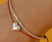 Sterling silver Heart bracelet