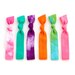 The Happy Tie Dye Hair Tie Package - 6 Neon Bold Bright Elastic Tie Dye Hair Ties that Double as Bracelets by Mane Message on Etsy