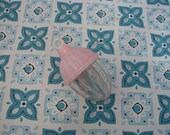SWEET Vintage Baby Rattle Acorn Shaped