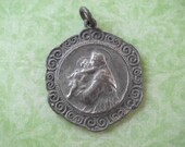 SALE Old Vintage St Anthony Religious Medal or Charm Seekers of Lost Items Poor People