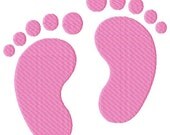 Baby Feet Machine Embroidery Design
