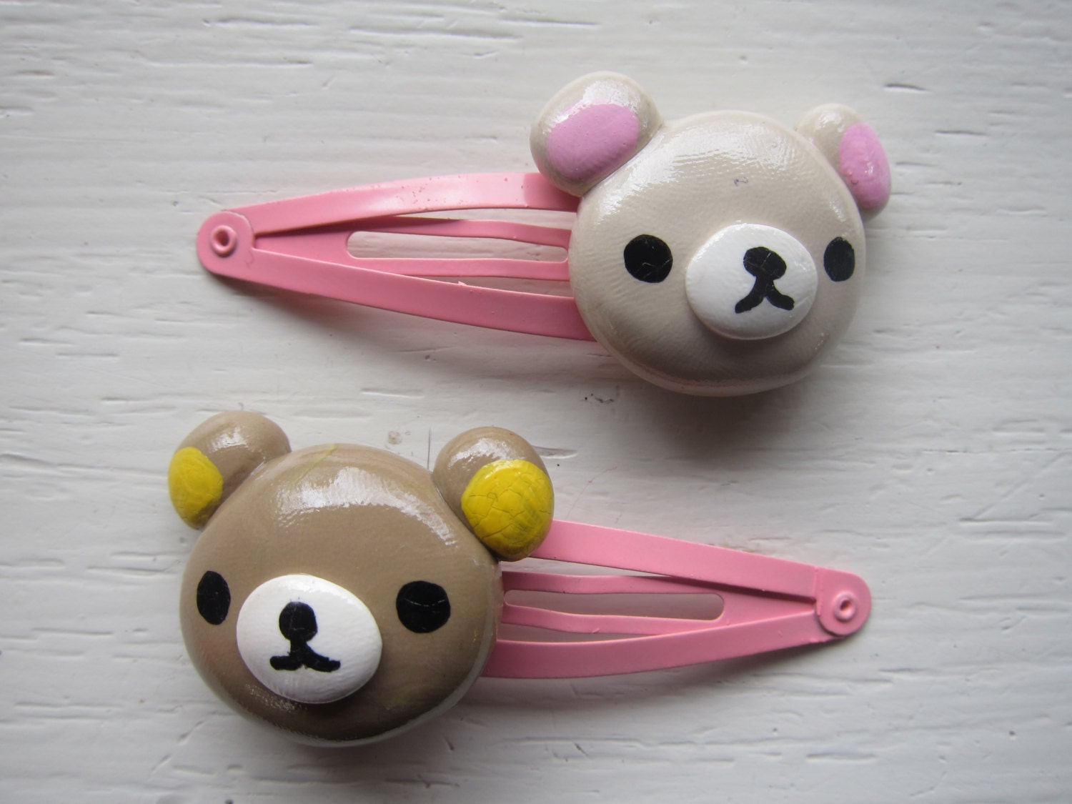 Rilakkuma Polymer Clay Hair Clip Set