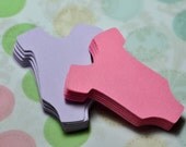 50 Onesie Diecuts - Girl or Boy - Baby Shower Decoration