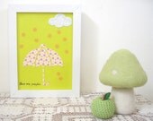 Children wall hanging, kids room decor, Baby nursery decor, 8 x 10 unframed canvas