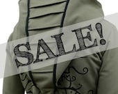 SALE - Womens Tuatara Hoodie - Tussock Green / Shadow Black