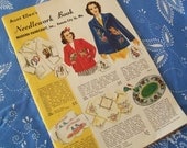 SALE - 1950s needlework book, Aunt Ellen's, Modern Handcraft, booklet, 1950, 1950s, 1951, crafting, book, vintage, midcentury