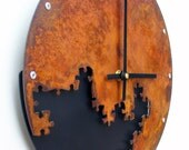SALE Puzzle Wall Clock III (Rusted)