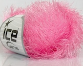 Light Pink Eyelash Lurex Yarn Ice Sparkly Pink Fun Fur 82 Yards 18622
