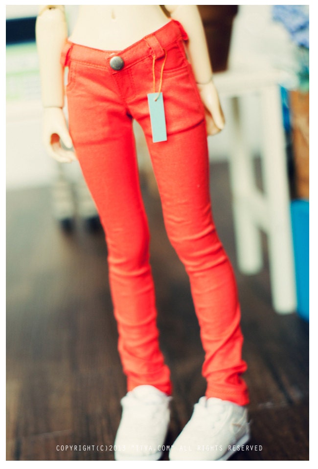 MSD Color Sknny Pants- Orange