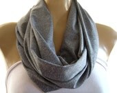 Granite..Heathered Gray.. Easy Cowl.....Infinity Scarf...Super soft...All possible colors are coming