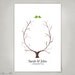 Fingerprint Wedding Tree, Custom Wedding Guest Book alternative,  thumbprint ready