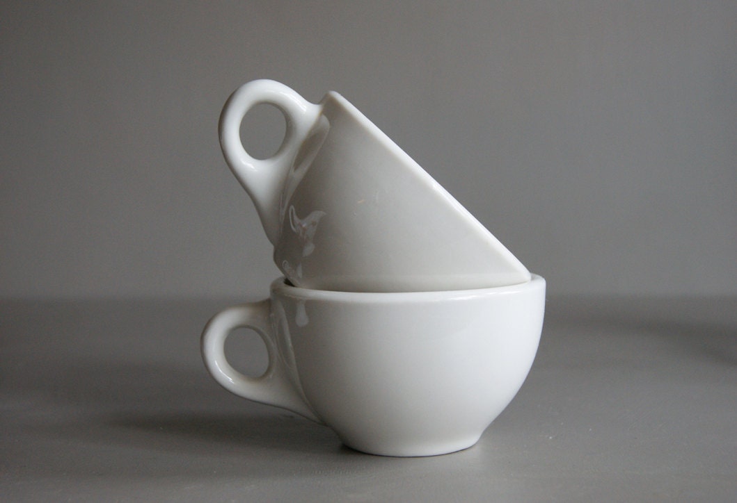 White Diner Coffee Cups