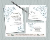 DIY- Flourish, Printable Wedding Invitation Suite
