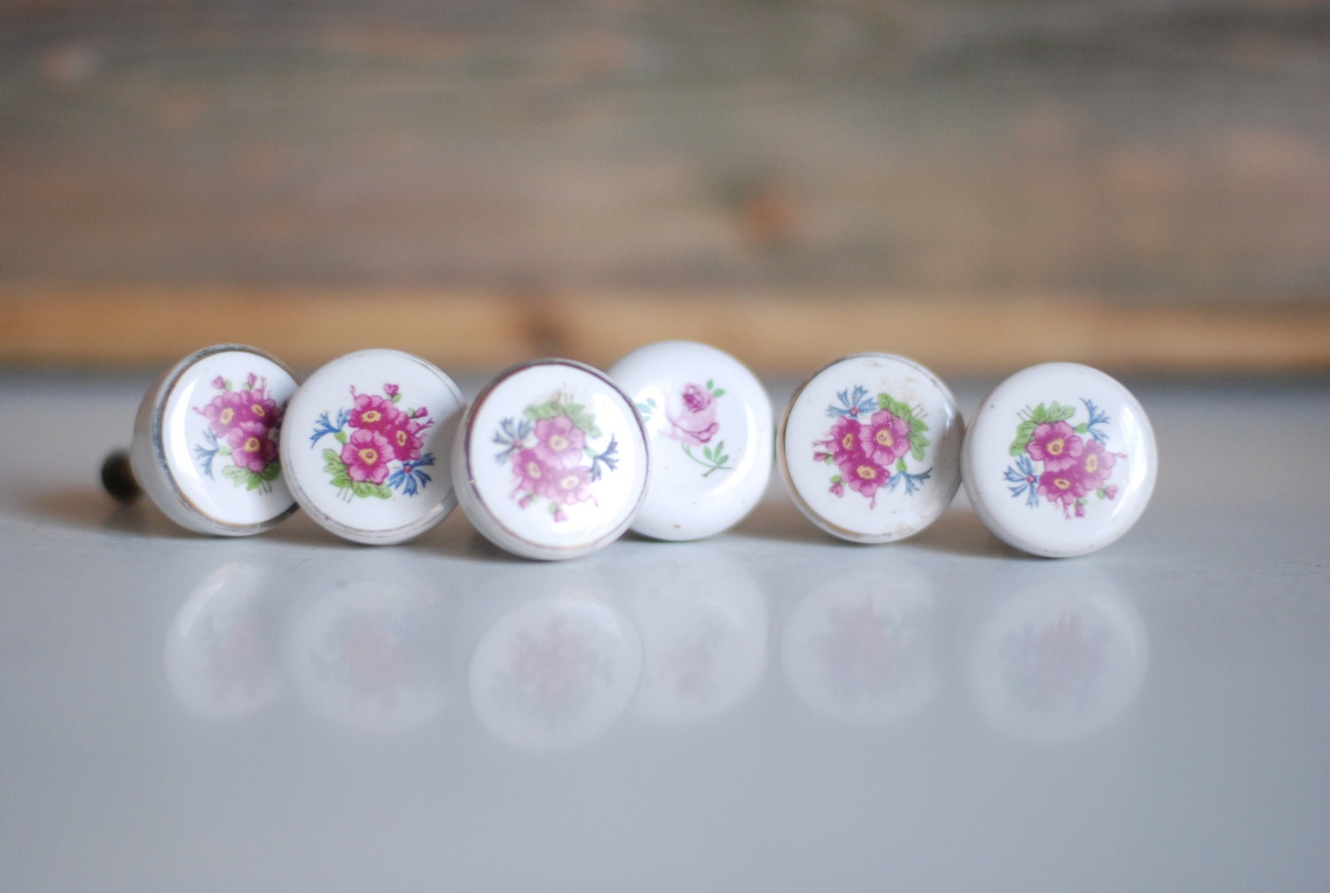 Vintage Flower Drawer Knobs