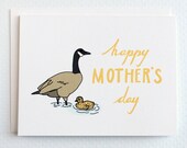 Mother Goose Mother's Day Card