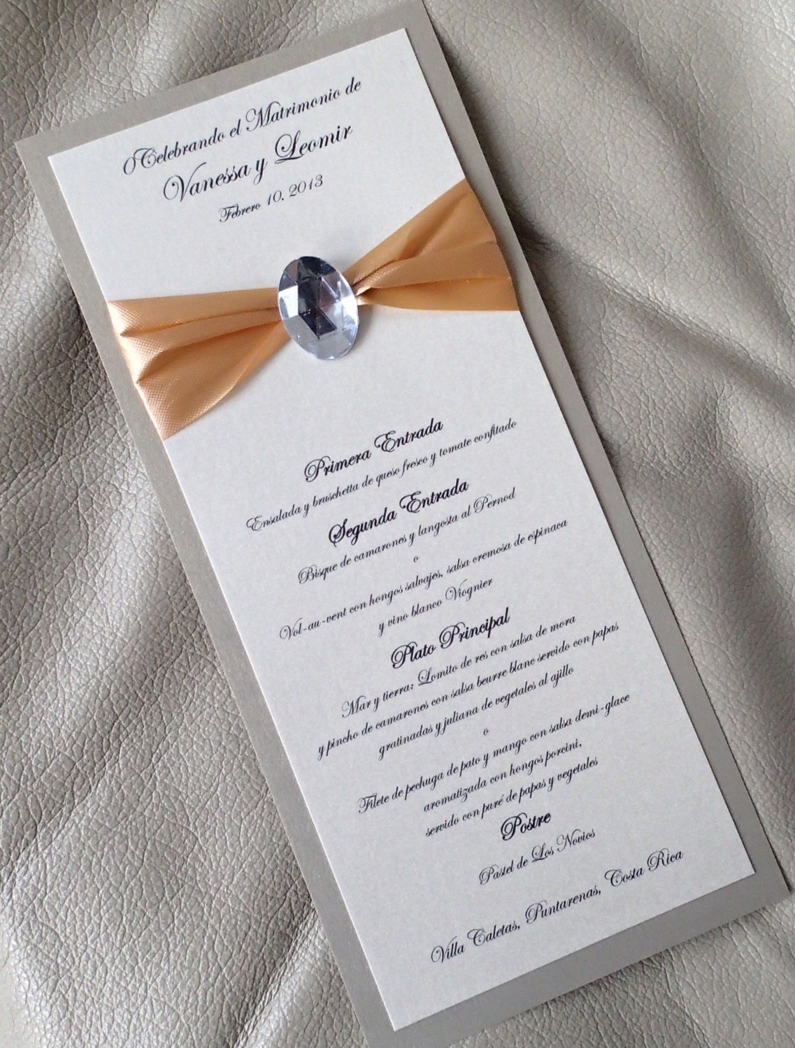 Elegant Menu, Dinner menu, Gold Menu, RIbbon menu, Ivory menu, Gem menu, Glitz menu